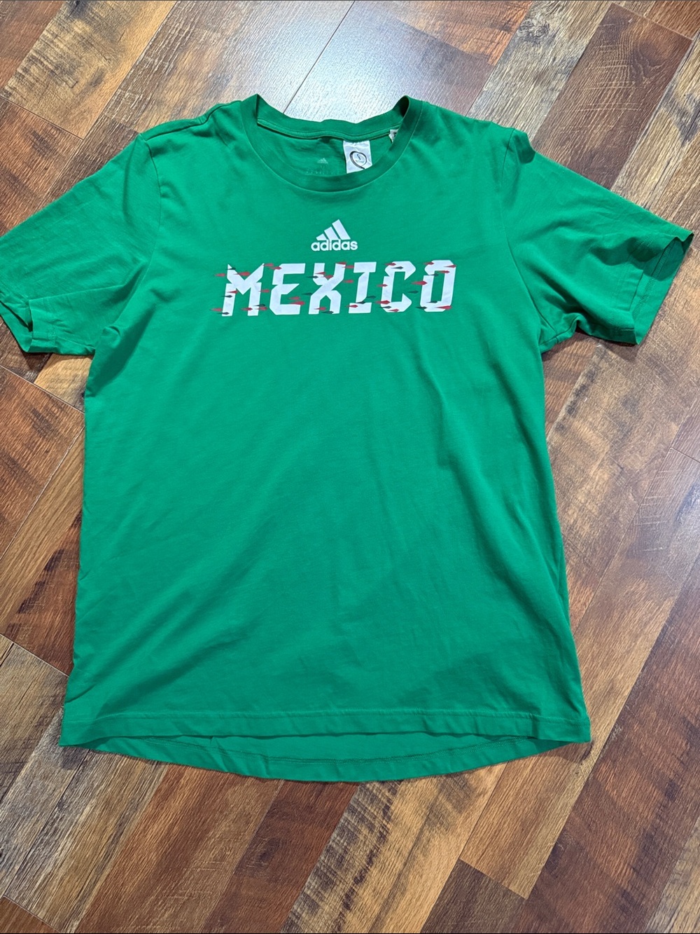Adidas Mexico FIFA World Cup Qatar 2022 Graphic Tee Green Size Medium